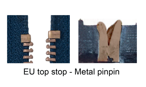EU top stop - metal pinpin