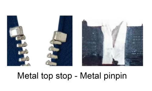 metal top stop - metal pinpin